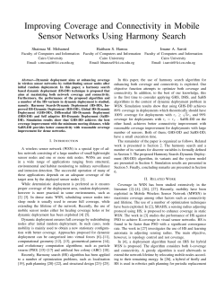 Improving Coverage and Connectivity in Mobile Sensor Networks
