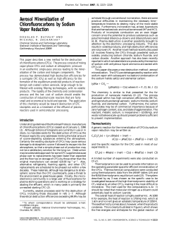 Aerosol Mineralization of Chlorofluorocarbons by Sodium Vapor