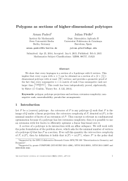 Polygons as sections of higher