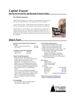 Capital Transit - City and Borough of Juneau