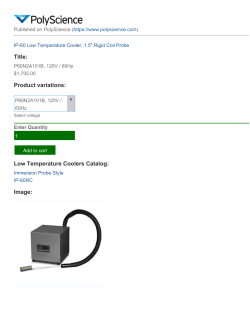 IP-60 Low Temperature Cooler, 1.5" Rigid Coil Probe