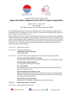 Japan and Africa: Regional Views and U.S.