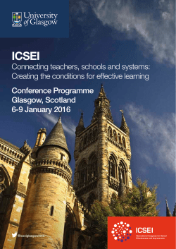 ICSEI 2016! - NMSvernetzung