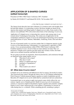 application of s-shaped curves