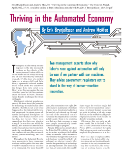 Thriving in the Automated Economy