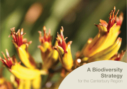 4.8MB the Biodiversity Strategy for the Canterbury Region