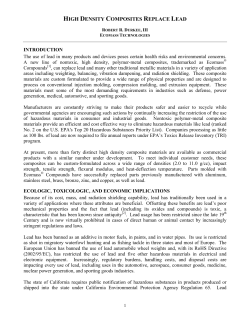 High Density Composites Replace Lead