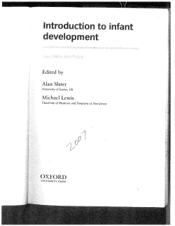 Intelligence in Infancy