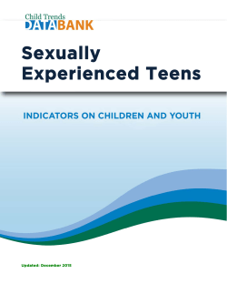 Sexually Experienced Teens