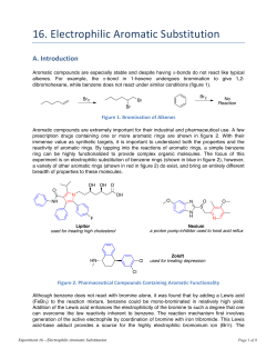 Experiment 16 - Electrophilic Aromatic Substitution