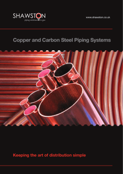 Copper and Carbon Steel Piping Systems