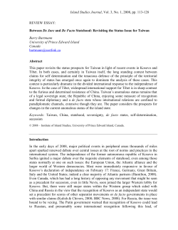 Between De Jure and De Facto Statehood