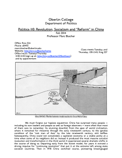 POLT 110 - Oberlin College