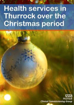pdf Thurrock NHS services over the Christmas period