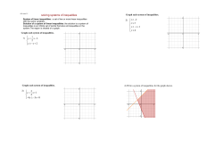 solving systems of inequalities