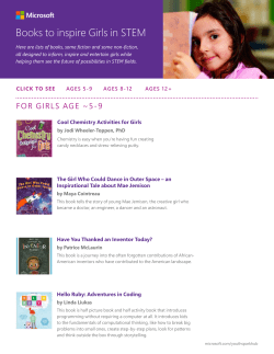 Books to inspire Girls in STEM