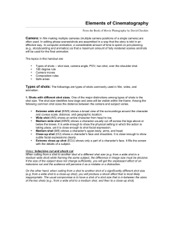 Elements of Cinematography
