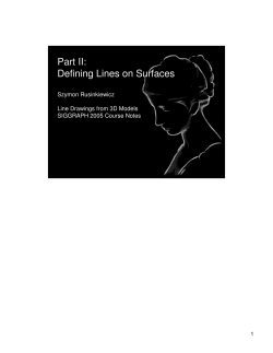 Defining Lines on Surfaces