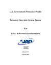 U.S. Government Protection Profile Intrusion Detection System