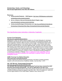 Scholarships, Grants, and Fellowships that Accept Applications from