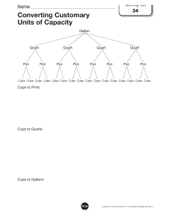 Converting Customary Units of Capacity