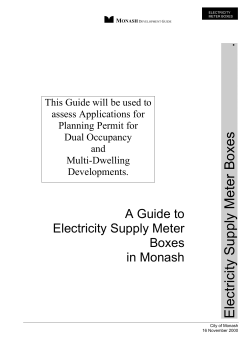 Electricity Supply Meter Boxes