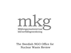 Storage of spent nuclear fuel in Sweden - polsoz.fu