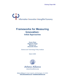 Frameworks for Measuring Innovation