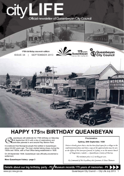 City Life Vol 34 - Queanbeyan City Council