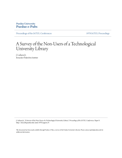 A Survey of the Non-Users of a Technological University Library