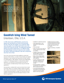Goodrich Icing Wind Tunnel