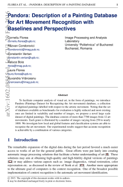 Pandora: Description of a Painting Database for Art Movement