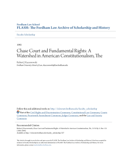 Chase Court and Fundamental Rights: A