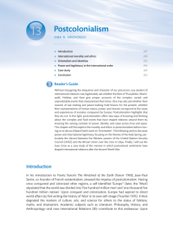 Postcolonialism - Tatiana Vargas Maia