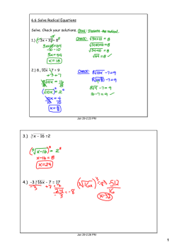 3.) ∛x - 16 =2 4.) -3∛16x - 7 = 17