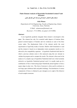 Finite Element Analysis of Hyperbolic Paraboloid Groined Vault
