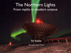 Lecture 1 - The University Centre in Svalbard