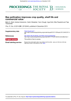 Klatt BK, Holzschuh A, Westphal C, Clough Y, Smit I, Pawelzik E