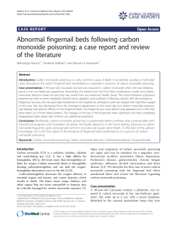 Abnormal fingernail beds following carbon monoxide poisoning: a