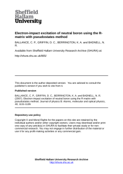 Electron-impact excitation of neutral boron using the R