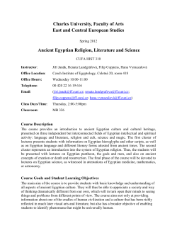 Ancient Egyptian Religion, Literature and Science