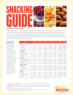 Snacking Guide - Almond Board of California