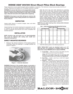 DODGE USAF 200/300 Direct Mount Pillow Block Bearings
