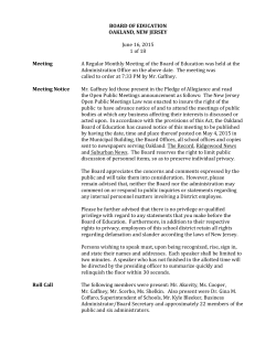 2015 June 16 Regular Monthly