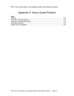 NFFF Line of Duty Death Local Assistance State Team