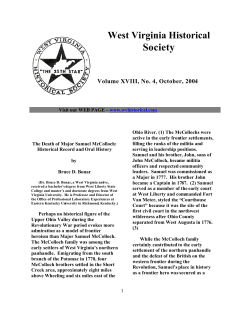 Historical Record and Oral History (PDF file)
