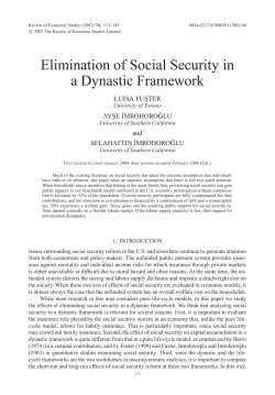 Elimination of Social Security in a Dynastic Framework