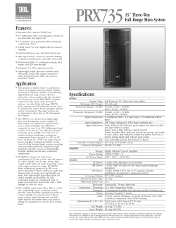 PRX735 - JBL Professional