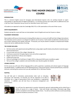 Upper-Intermediate / Advanced (FCE-CAE)