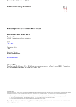 Data compression of scanned halftone images